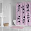 imageJay Franco Marvel Spiderman Fabric Shower Curtain  Kids Grey Bathroom DecorPink  Minnie Mouse