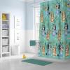 imageJay Franco Marvel Spiderman Fabric Shower Curtain  Kids Grey Bathroom DecorTeal  Bluey