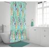 imageJay Franco Marvel Spiderman Fabric Shower Curtain  Kids Grey Bathroom DecorTeal  Bluey