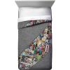 imageJay Franco Marvel Spiderman Grunge Queen Comforter ampamp Sham Set  Super Soft Kids Bedding  Fade Resistant Microfiber Official Marvel ProductGray  Marvel Comics