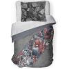 imageJay Franco Marvel Spiderman Grunge Queen Comforter ampamp Sham Set  Super Soft Kids Bedding  Fade Resistant Microfiber Official Marvel ProductGray  Spiderman