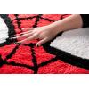 imageJay Franco Marvel Spiderman Red Fluffy Accent Rug  4 x 3 ft Area Rug for Kids Bedroom Living Room or Home Decor