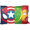 imageJay Franco Marvel Super Hero Adventures Double Team 2 Pack Pillowcase  DoubleSided Kids Super Soft Bedding Features Captain America Hulk Iron Man ampamp Spiderman