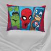 imageJay Franco Marvel Super Hero Adventures Double Team 2 Pack Pillowcase  DoubleSided Kids Super Soft Bedding Features Captain America Hulk Iron Man ampamp Spiderman