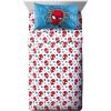 imageJay Franco Marvel Super Hero Adventures Hero Together 5 Piece Full Bed Set  Includes Comforter ampamp Sheet Set Bedding Features The Avengers  Super Soft Fade Resistant MicrofiberBlue  Spiderman