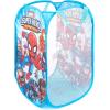 imageJay Franco Marvel Super Hero Adventures Pop Up Hamper  Mesh Laundry BasketBag with Durable Handles  Features Spiderman Iron Man Captain America ampamp Thor Official Marvel ProductSuper Hero Adventures