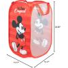 imageJay Franco Marvel Super Hero Adventures Pop Up Hamper  Mesh Laundry BasketBag with Durable Handles  Features Spiderman Iron Man Captain America ampamp Thor Official Marvel ProductMickey Mouse  Red
