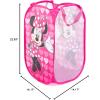 imageJay Franco Marvel Super Hero Adventures Pop Up Hamper  Mesh Laundry BasketBag with Durable Handles  Features Spiderman Iron Man Captain America ampamp Thor Official Marvel ProductMinnie Mouse  Pink