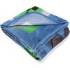 imageJay Franco Minecraft Icons Blanket  Measures 62 x 90 inches Kids Bedding Features Creeper Enderman Zombie ampamp Skeleton  Fade Resistant Super Soft Fleece Official Minecraft ProductBlue  Minecraft