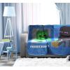 imageJay Franco Minecraft Icons Blanket  Measures 62 x 90 inches Kids Bedding Features Creeper Enderman Zombie ampamp Skeleton  Fade Resistant Super Soft Fleece Official Minecraft ProductBlue  Minecraft