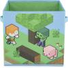 imageJay Franco Minecraft Life 4 Pack Collapsible Cube Storage Bins  Foldable Organizer with Handles Official Minecraft Product