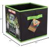 imageJay Franco Monster Jam Grave Digger 2 Pack Collapsible Cube Storage Bins  Kids Foldable Organizer with Handles