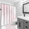 imageJay Franco Sanrio Hello Kitty Shower Curtain  Pink Ombre Stars Kawaii Bathroom Dcor  70 x 72 Inch Washable Fabric Curtain