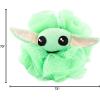imageJay Franco Star Wars The Mandalorian 2 Piece Bathroom Set  Grogus Galaxy Shower Curtain ampamp Baby Yoda Loofah Body ScrubberBlue  Mandalorian