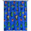 imageJay Franco Star Wars The Mandalorian Blue Space 14 Piece Bathroom Set  Includes Shower Curtain 12 Hooks ampamp NonSlip Bath Rug  Easy Care Fabric Features Baby Yoda Grogu Official Star Wars ProductBlue  Minecraft