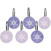 imageJay Franco Star Wars The Mandalorian Blue Space 14 Piece Bathroom Set  Includes Shower Curtain 12 Hooks ampamp NonSlip Bath Rug  Easy Care Fabric Features Baby Yoda Grogu Official Star Wars ProductPurple  Frozen
