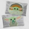 imageJay Franco Star Wars The Mandalorian The Cutest Bounty 1 Pack Pillowcase  DoubleSided Kids Super Soft Bedding  Features The Child Baby Yoda GroguGray  Mandalorian