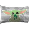 imageJay Franco Star Wars The Mandalorian The Cutest Bounty 1 Pack Pillowcase  DoubleSided Kids Super Soft Bedding  Features The Child Baby Yoda GroguGray  Mandalorian