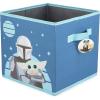 imageJay Franco Star Wars The Mandalorian Where I go 4 Pack Collapsible Cube Storage Bins  Kids Foldable Organizer with Handles Features Baby Yoda Grogu Official Star Wars Product