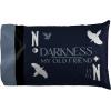 imageJay Franco Wednesday Addams Full Size Sheet Set  Super Soft Kids 4 Piece Bedding Set  Webs and Skulls Microfiber Sheets Includes Reversible Pillow CoversBlue  Wednesday
