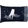 imageJay Franco Wednesday Addams Full Size Sheet Set  Super Soft Kids 4 Piece Bedding Set  Webs and Skulls Microfiber Sheets Includes Reversible Pillow CoversBlue  Wednesday
