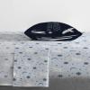 imageJay Franco Wednesday Addams Full Size Sheet Set  Super Soft Kids 4 Piece Bedding Set  Webs and Skulls Microfiber Sheets Includes Reversible Pillow CoversBlue  Wednesday