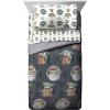 imageJay franco StarWars The Mandalorian The Child 4 Piece Twin Bed SetIncludes Reversible ComforterampampSheet SetBedding Features Baby YodaSuper Soft Fade Resistant Microfiber Official StarWars ProductGray  Mandalorian