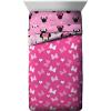imageJay franco StarWars The Mandalorian The Child 4 Piece Twin Bed SetIncludes Reversible ComforterampampSheet SetBedding Features Baby YodaSuper Soft Fade Resistant Microfiber Official StarWars ProductPink  Minnie Mouse