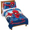 imageJay franco StarWars The Mandalorian The Child 4 Piece Twin Bed SetIncludes Reversible ComforterampampSheet SetBedding Features Baby YodaSuper Soft Fade Resistant Microfiber Official StarWars ProductBlue  Spiderman