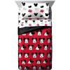 imageJay franco StarWars The Mandalorian The Child 4 Piece Twin Bed SetIncludes Reversible ComforterampampSheet SetBedding Features Baby YodaSuper Soft Fade Resistant Microfiber Official StarWars ProductRed  Mickey Mouse
