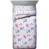 imageJay franco StarWars The Mandalorian The Child 4 Piece Twin Bed SetIncludes Reversible ComforterampampSheet SetBedding Features Baby YodaSuper Soft Fade Resistant Microfiber Official StarWars ProductWhite  Unicorn Rainbow
