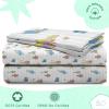 imageSaturday Park Disney Lilo ampamp Stitch Watercolor Vibes Full Sheet Set  4 Piece 100 Organic Cotton Sheets  GOTS ampamp OekoTEX Certified Disney OfficialWhite  Sesame Street