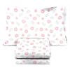 imageSaturday Park Disney Lilo ampamp Stitch Watercolor Vibes Full Sheet Set  4 Piece 100 Organic Cotton Sheets  GOTS ampamp OekoTEX Certified Disney OfficialPink  Floral