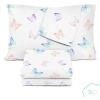 imageSaturday Park Disney Lilo ampamp Stitch Watercolor Vibes Full Sheet Set  4 Piece 100 Organic Cotton Sheets  GOTS ampamp OekoTEX Certified Disney OfficialWhite  Ombre Butterflies