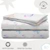 imageSaturday Park Disney Lilo ampamp Stitch Watercolor Vibes Full Sheet Set  4 Piece 100 Organic Cotton Sheets  GOTS ampamp OekoTEX Certified Disney OfficialWhite  Ombre Butterflies