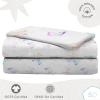 imageSaturday Park Disney Lilo ampamp Stitch Watercolor Vibes Full Sheet Set  4 Piece 100 Organic Cotton Sheets  GOTS ampamp OekoTEX Certified Disney OfficialWhite  Ombre Butterflies