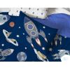 imageSaturday Park Minecraft Iconic Full Bed Set  7 Piece 100 Organic Cotton Bedding Features Creeper Alex ampamp Steve  GOTS ampamp OekoTEX Certified Minecraft OfficialBlue  Outer Space