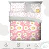 imageSaturday Park Minecraft Iconic Full Bed Set  7 Piece 100 Organic Cotton Bedding Features Creeper Alex ampamp Steve  GOTS ampamp OekoTEX Certified Minecraft OfficialPink  Floral