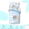 imageSaturday Park Minecraft Iconic Full Bed Set  7 Piece 100 Organic Cotton Bedding Features Creeper Alex ampamp Steve  GOTS ampamp OekoTEX Certified Minecraft OfficialBlue  Bluey