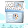 imageSaturday Park Minecraft Iconic Full Bed Set  7 Piece 100 Organic Cotton Bedding Features Creeper Alex ampamp Steve  GOTS ampamp OekoTEX Certified Minecraft OfficialBlue  Bluey