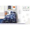 imageSaturday Park Minecraft Iconic Full Bed Set  7 Piece 100 Organic Cotton Bedding Features Creeper Alex ampamp Steve  GOTS ampamp OekoTEX Certified Minecraft OfficialBlue  Outer Space