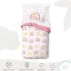 imageSaturday Park Minecraft Iconic Full Bed Set  7 Piece 100 Organic Cotton Bedding Features Creeper Alex ampamp Steve  GOTS ampamp OekoTEX Certified Minecraft OfficialPink  Rainbow