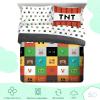 imageSaturday Park Minecraft Iconic Full Bed Set  7 Piece 100 Organic Cotton Bedding Features Creeper Alex ampamp Steve  GOTS ampamp OekoTEX Certified Minecraft OfficialMulti  Minecraft