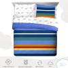 imageSaturday Park Minecraft Iconic Full Bed Set  7 Piece 100 Organic Cotton Bedding Features Creeper Alex ampamp Steve  GOTS ampamp OekoTEX Certified Minecraft OfficialMulti  Stripes  Sports