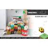 imageSaturday Park Minecraft Iconic Full Bed Set  7 Piece 100 Organic Cotton Bedding Features Creeper Alex ampamp Steve  GOTS ampamp OekoTEX Certified Minecraft OfficialMulti  Minecraft