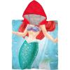 imageDisney The Little Mermaid Ariel Kids BathPoolBeach Hooded Poncho  Super Soft ampamp Absorbent Cotton Towel Measures 22 x 22 Inches Official Disney Product