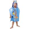 imageJay Franco CoComelon Melon BathPoolBeach Hooded Poncho  Super Soft ampamp Absorbent Cotton Towel Measures 28 x 28 Inches Official CoComelon ProductBlue  Bluey
