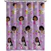 imageJay Franco Disney Mickey Mouse Hello There Shower Curtain ampamp Easy Care Fabric Kids Bath Curtain Official Disney ProductPurple  Encanto