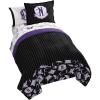 imageJay Franco Disney Wish Twin Comforter Set  5 Piece Bed Set Includes Sheet Set ampamp Pillow Covers  Super Soft Kids Bedding Features Asha Valentino ampamp StarBlack  Wenesday