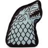 imageJay Franco Game of Thrones Stark Shaped Decorative Pillow  Super Soft Throw Plush Pillow  Measures 13 Inches Official Game of Thrones Product Gray  Game of Thrones